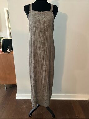 Mod Ref Black and White Gingham Maxi Dress